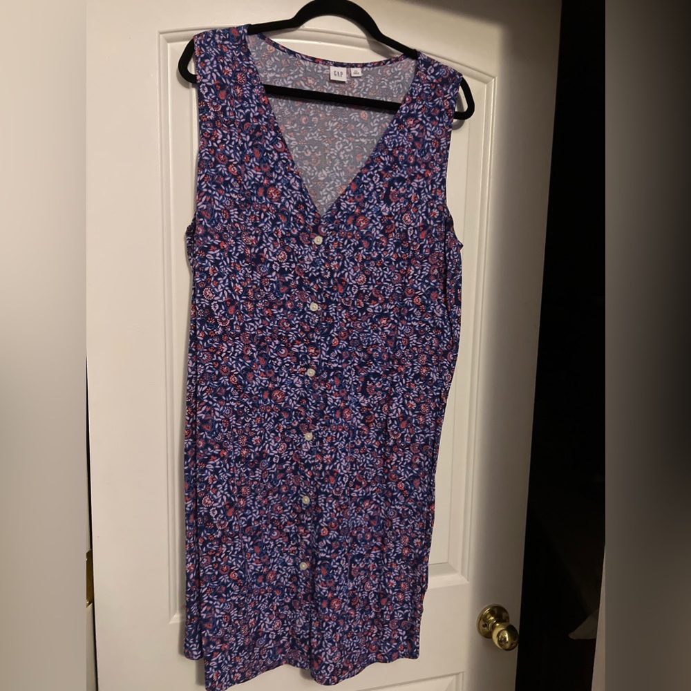 Floral Gap button up tank dress size xxl
